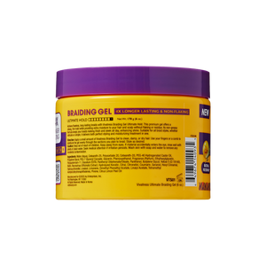 VIVATRESS Ultimate Hold Braiding Gel – 4X Extra Strong, No Flake, Non-Greasy, Long Lasting Sleek Styling Gel with Keratin, Biotin & Rosemary (6 oz)